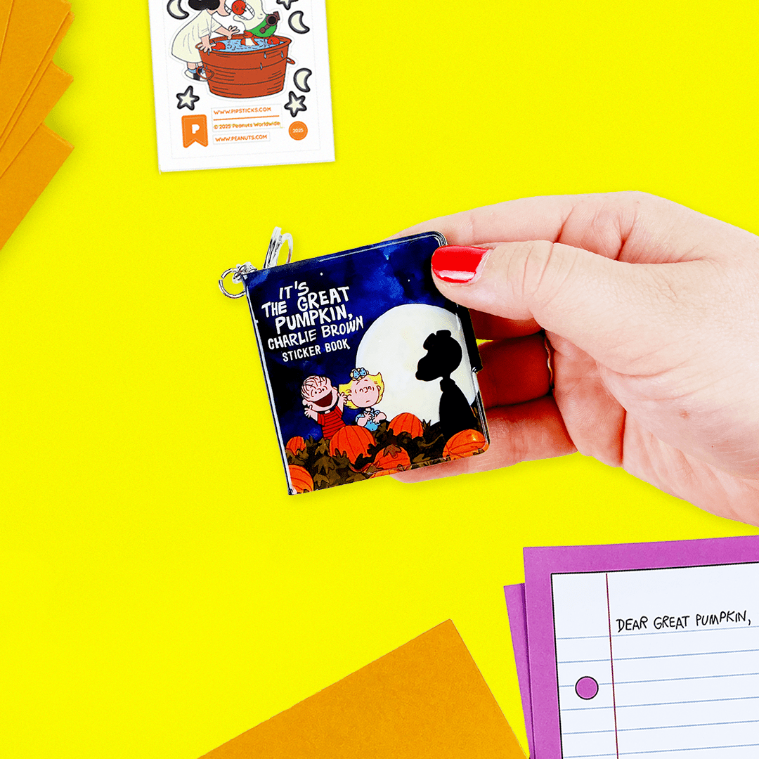 It's The Great Pumpkin Mini 
Sticker Book Keychain