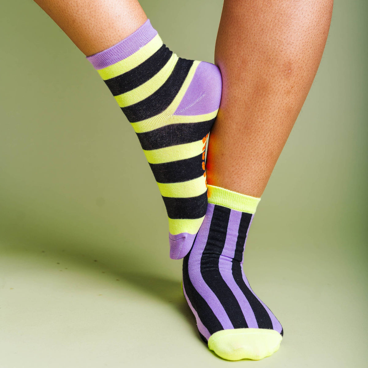 Halloween Witch Stripe Socks