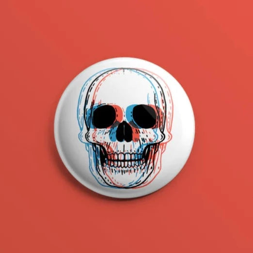 3D Skull Halloween Pin