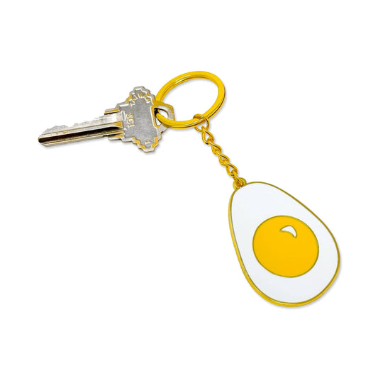 Egg Enamel Keychain