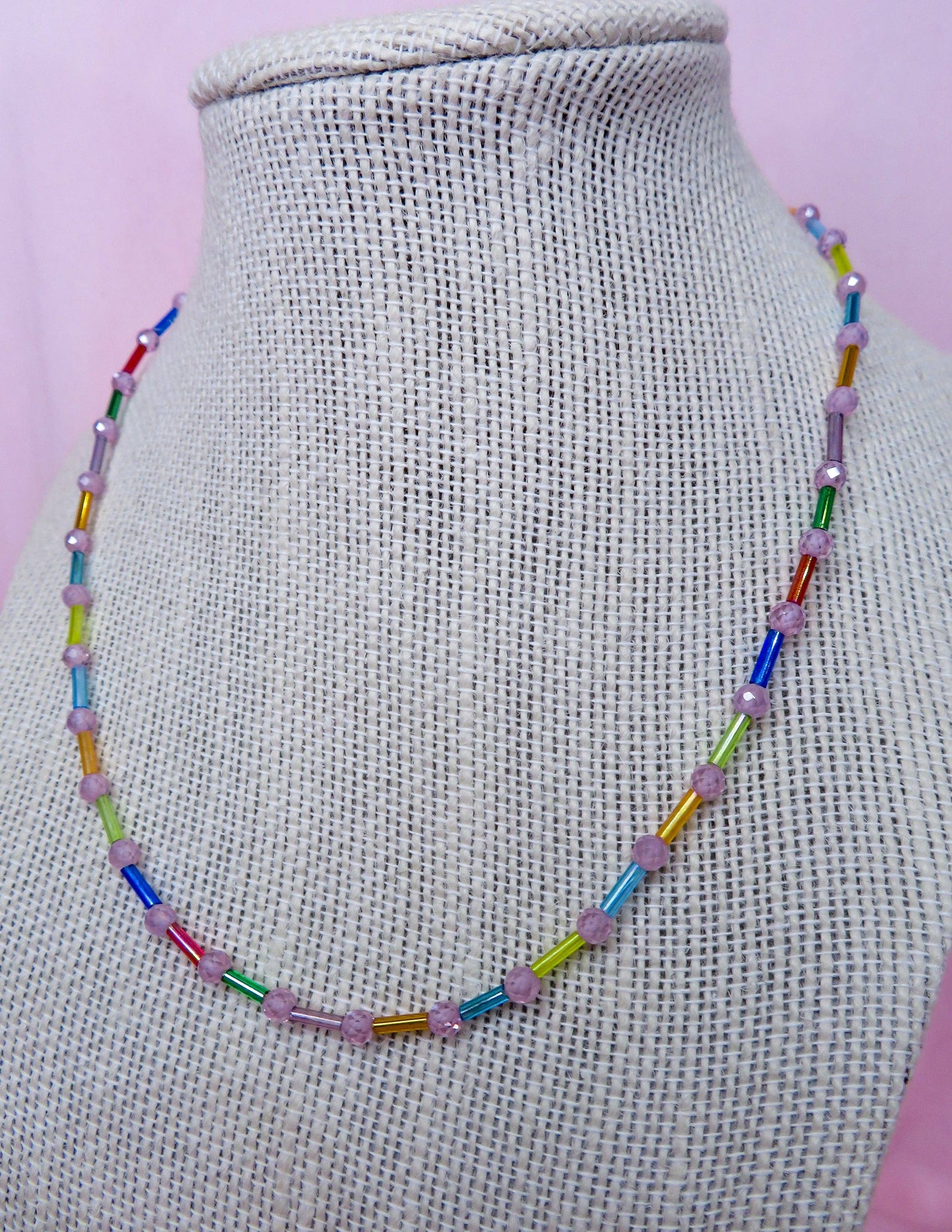 Pink Confetti Necklace