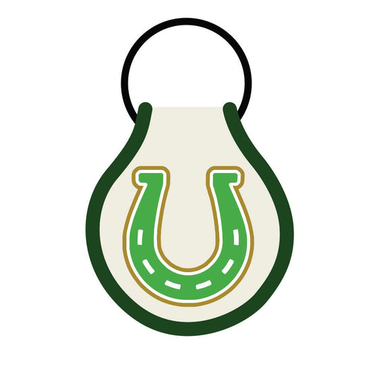 Gift Horse Horseshoe Patch Keychain