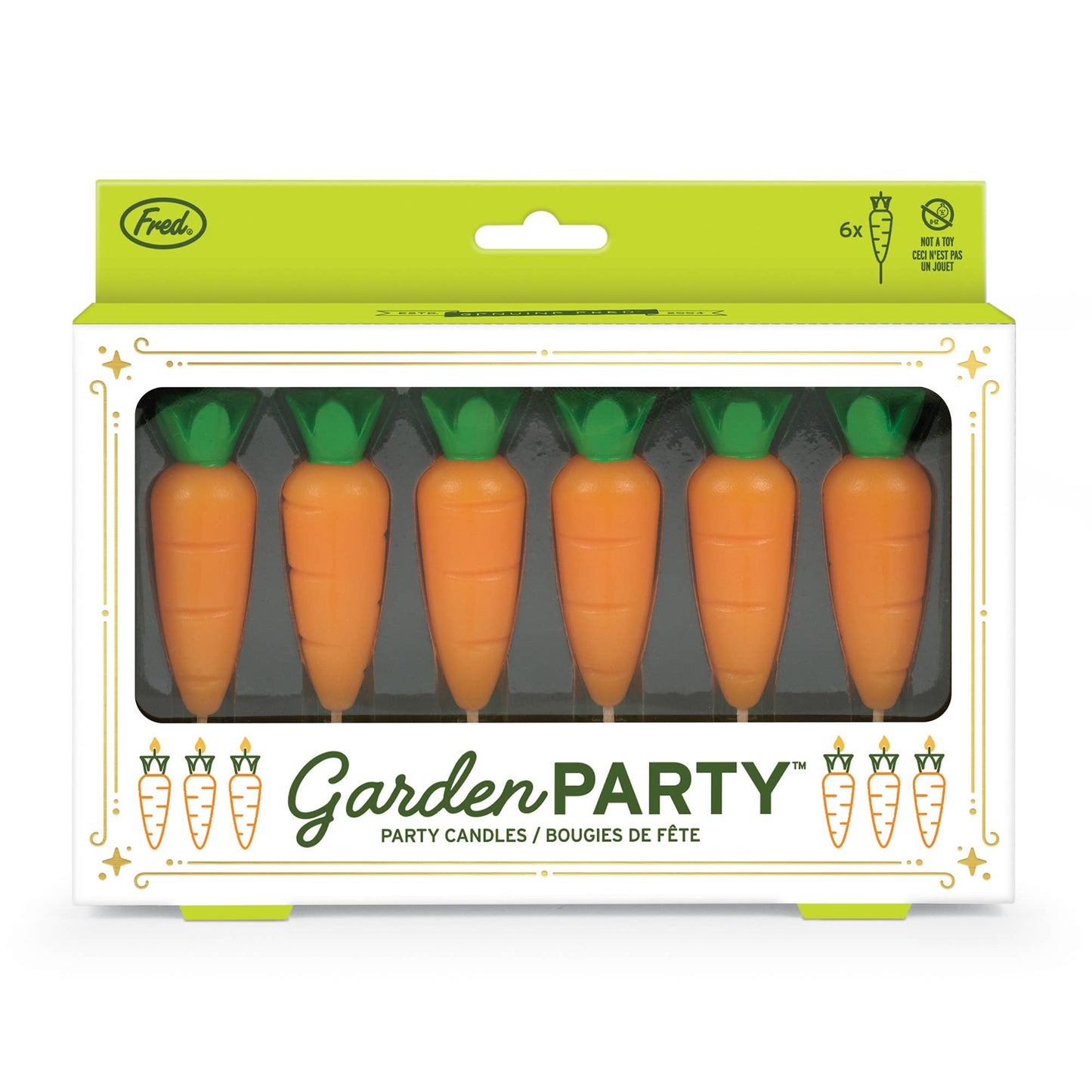Garden Party Carrot Candles Set