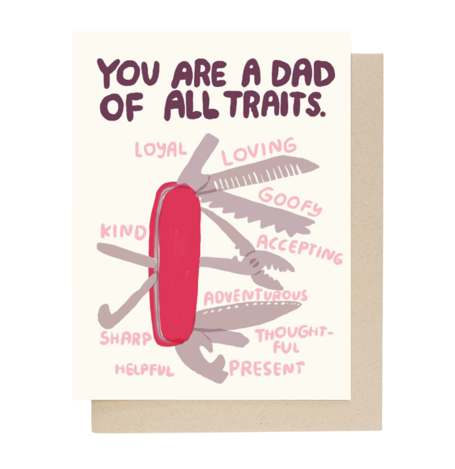 Dad of All Traits card - Father's Day card