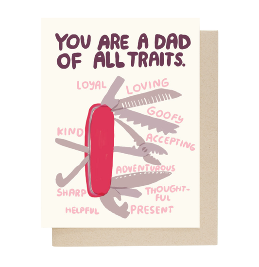 Dad of All Traits card - Father's Day card