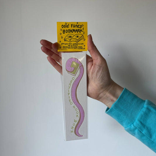 Certified Book Worm Bookmark