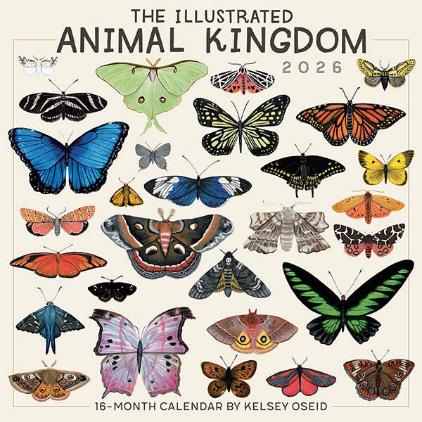 The Illustrated Animal Kingdom 2026 Wall Calendar