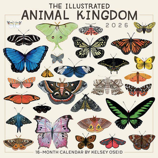 The Illustrated Animal Kingdom 2026 Wall Calendar