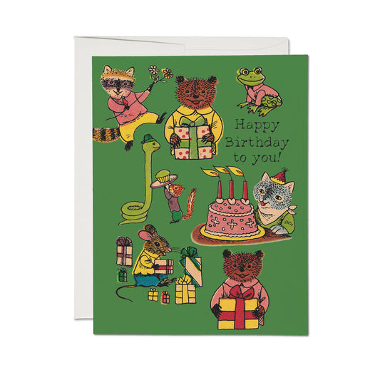 Richard Scarry Critter Wishes card - Birthday card