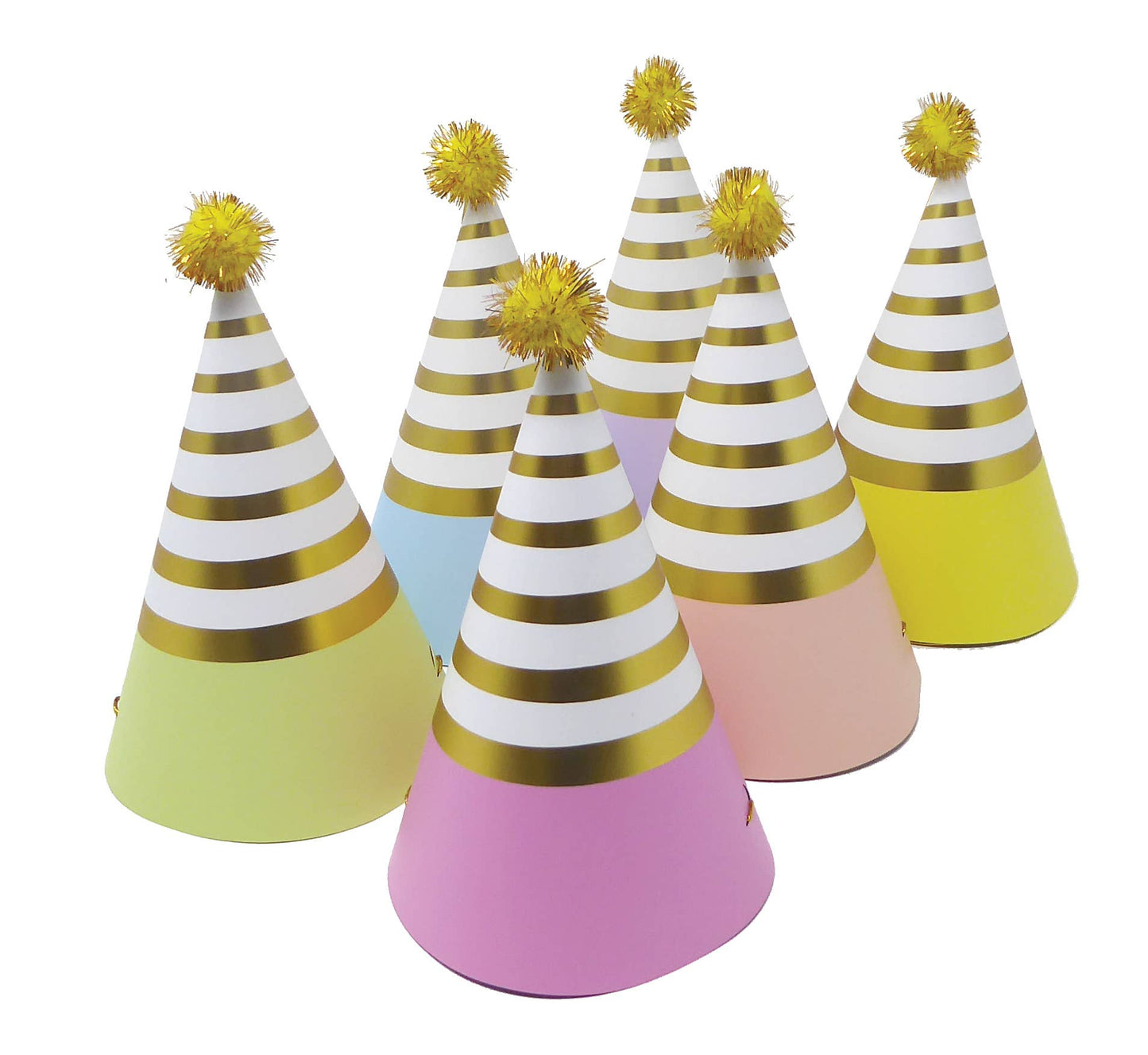 Pastel Rainbow Party Hats