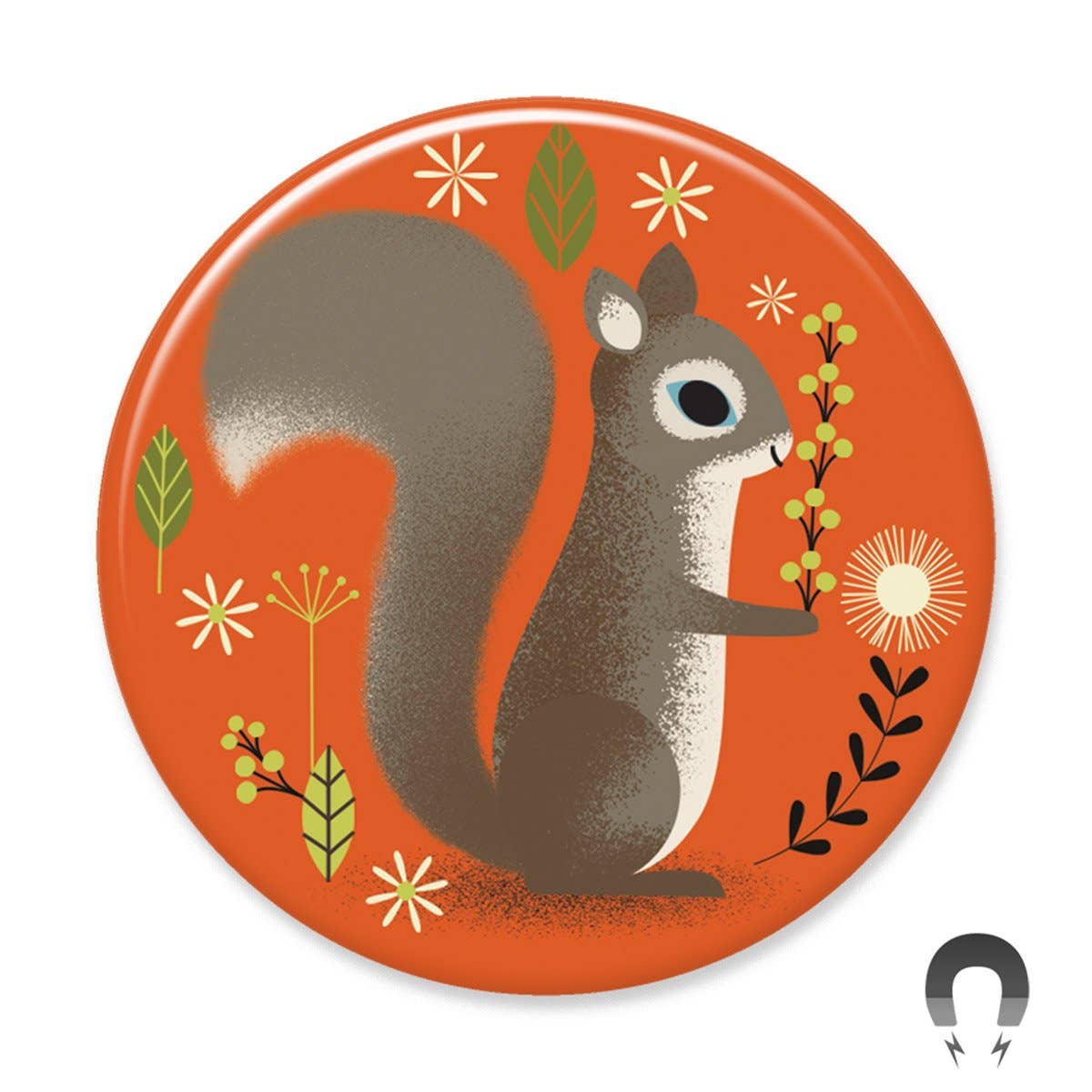 Orange Squirrel Big Magnet