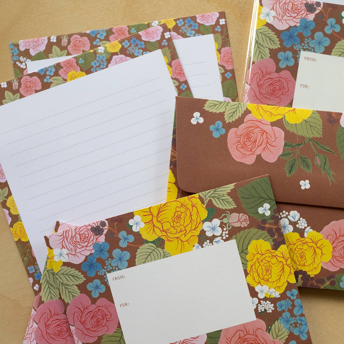 Rose Garden Letter Writing Set