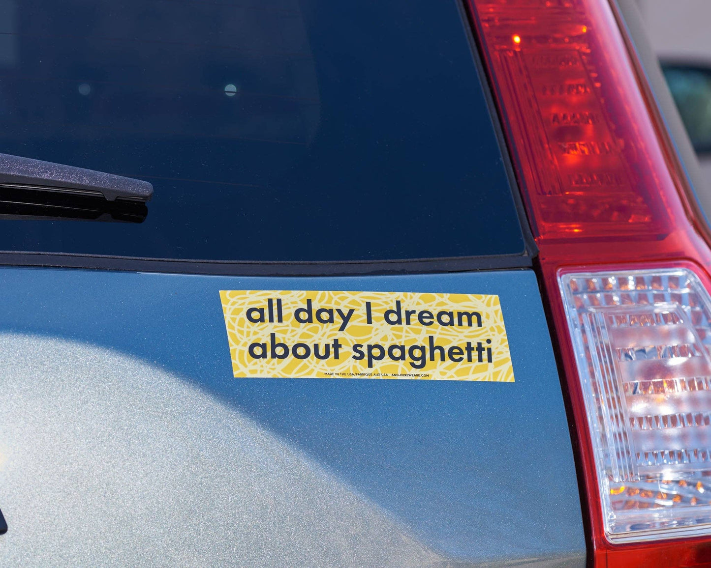 All Day I Dream About Spaghetti Bumper Sticker