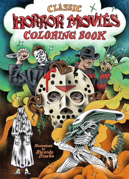 Classic Horror Movies Coloring Book