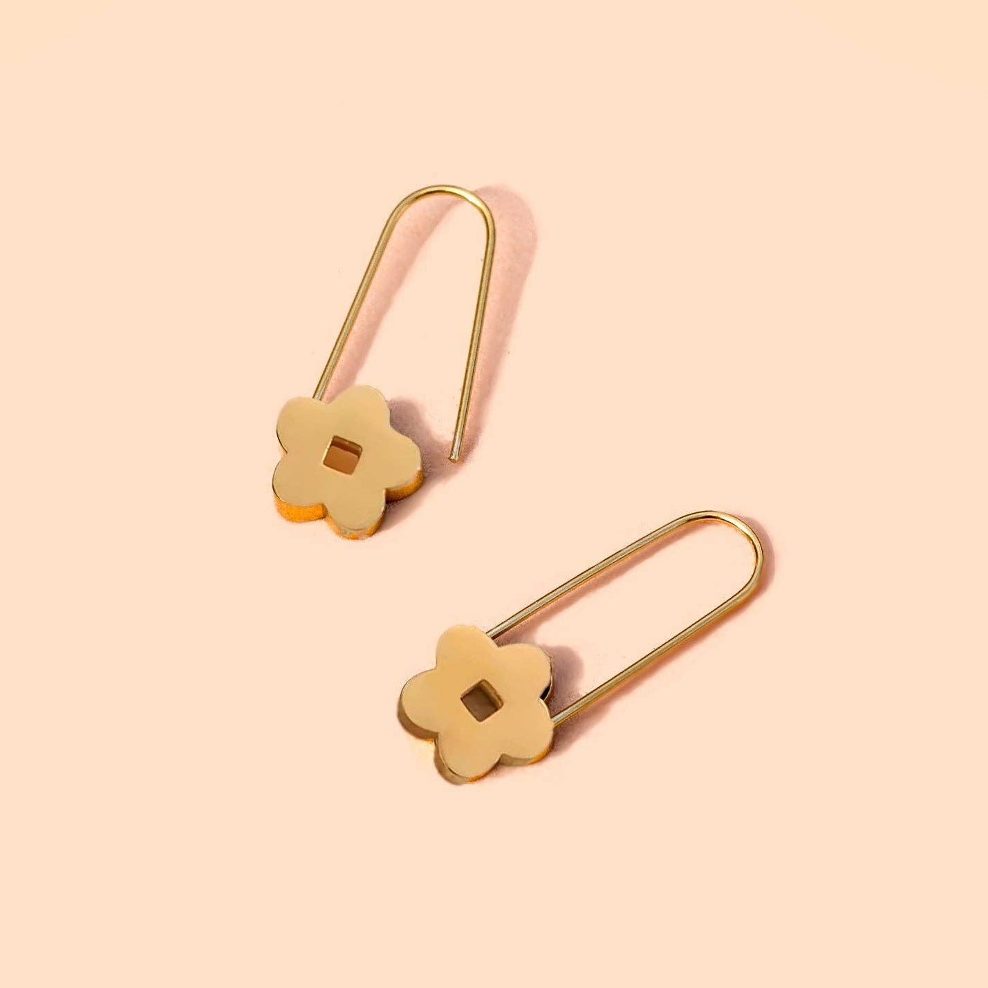 Blossom Pin Hoops Earrings