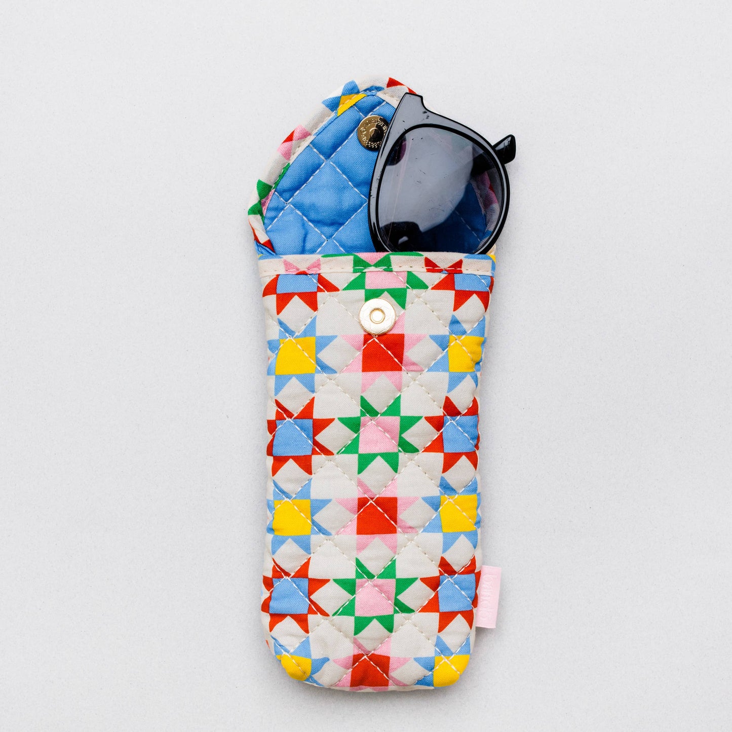Quilted Blocks Glasses Case