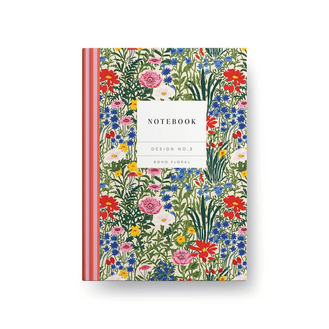 Boho Floral Hardcover Notebook