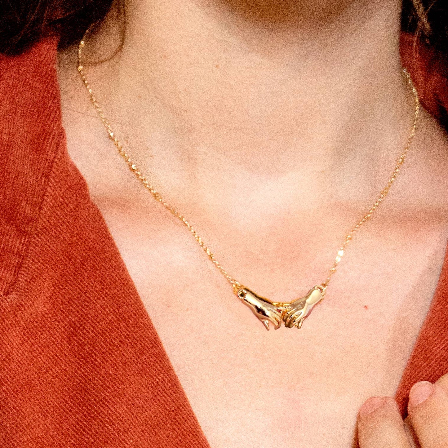 Script Gold Plated Necklace