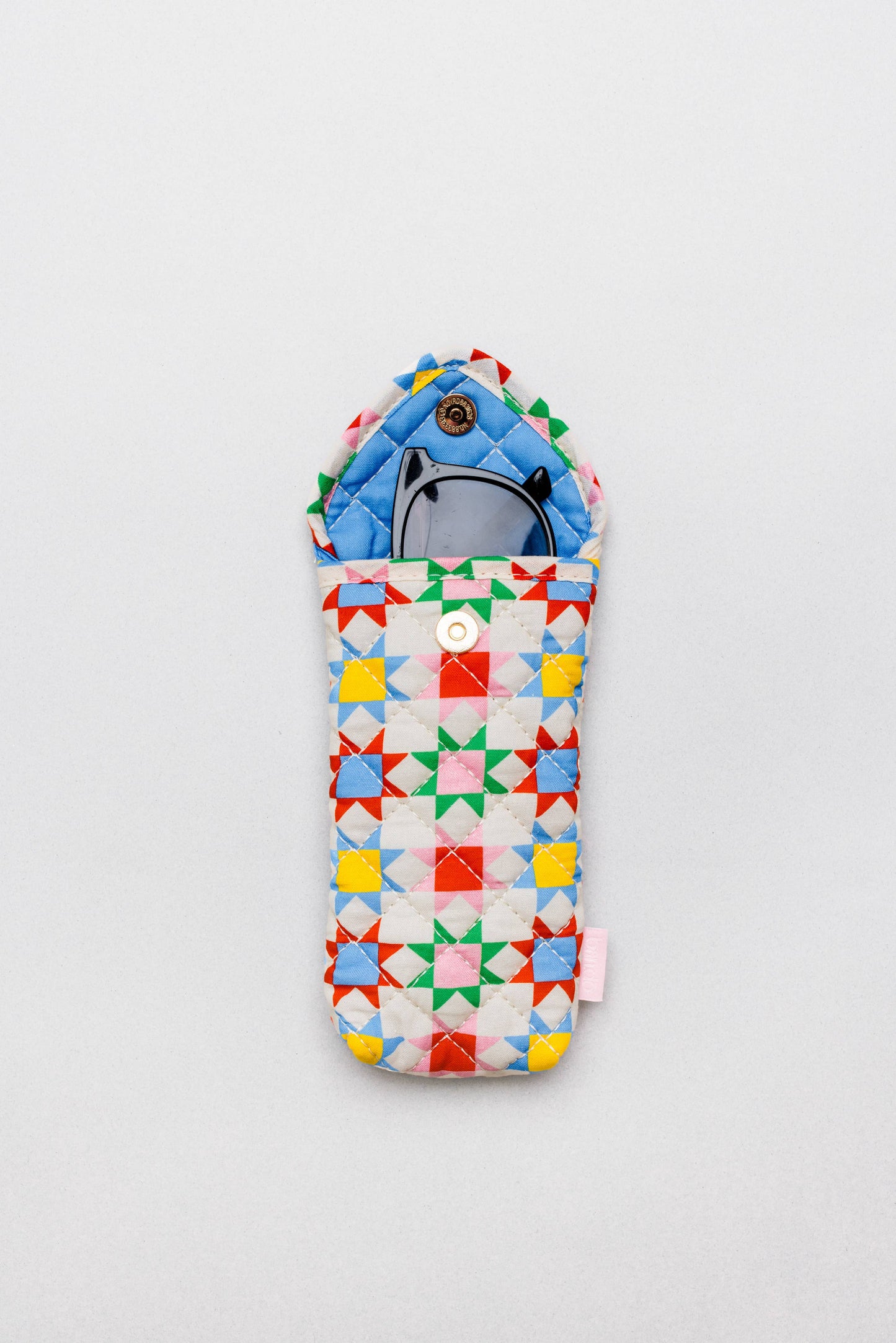 Quilted Blocks Glasses Case