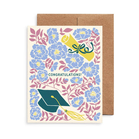 Graduation Roses Congratulations card
