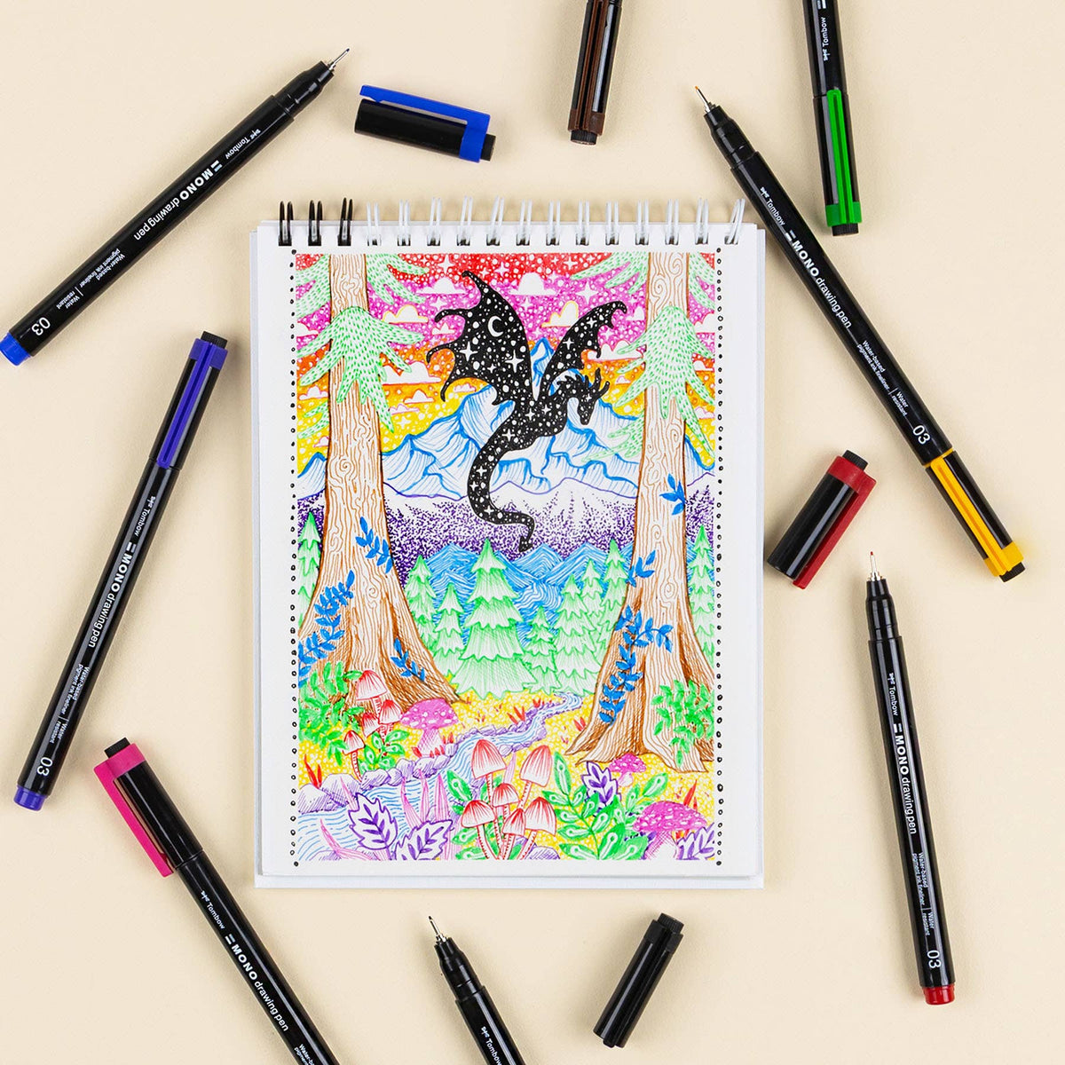 MONO Drawing Pen Colors Set
