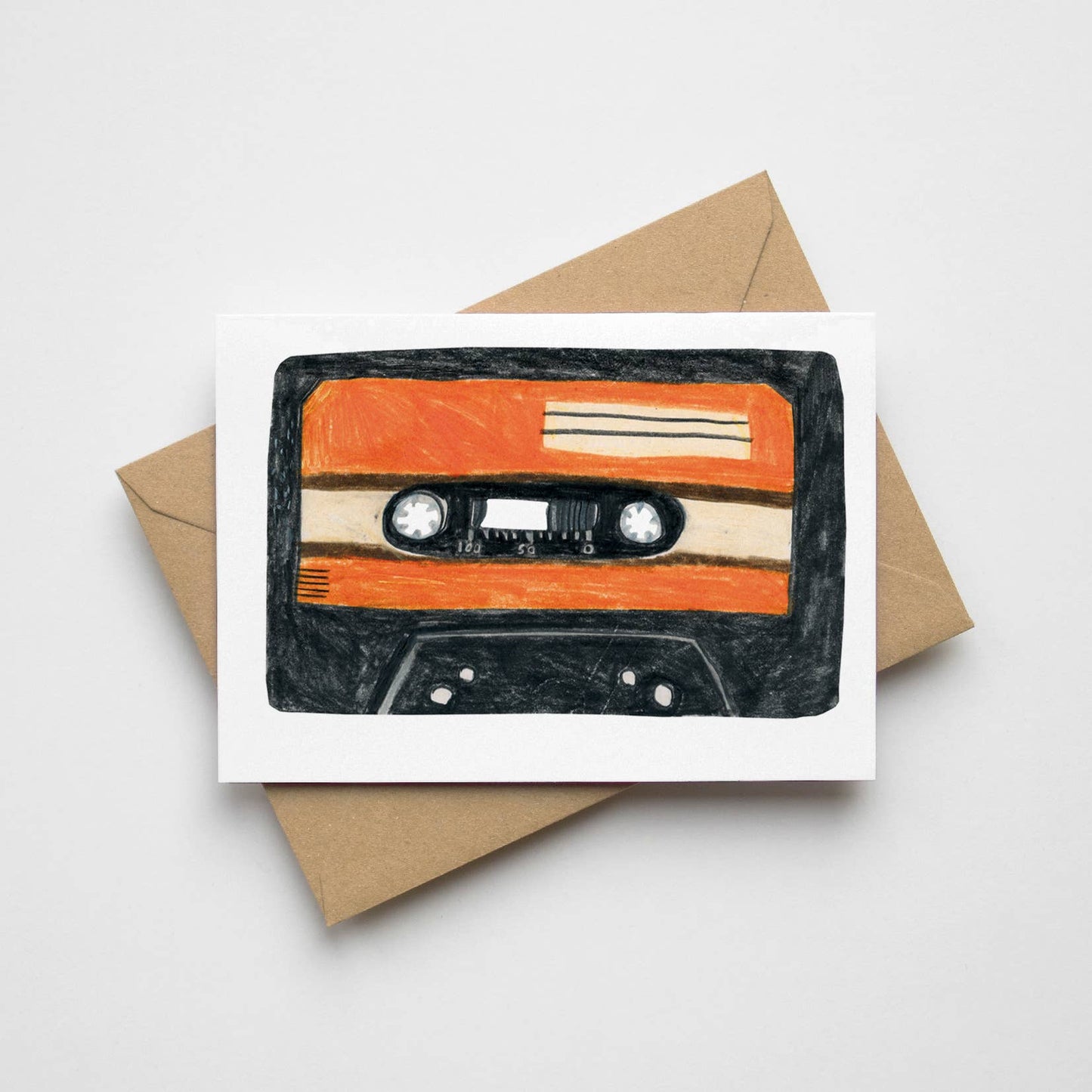 Mini Cassette Tape Greeting Card
