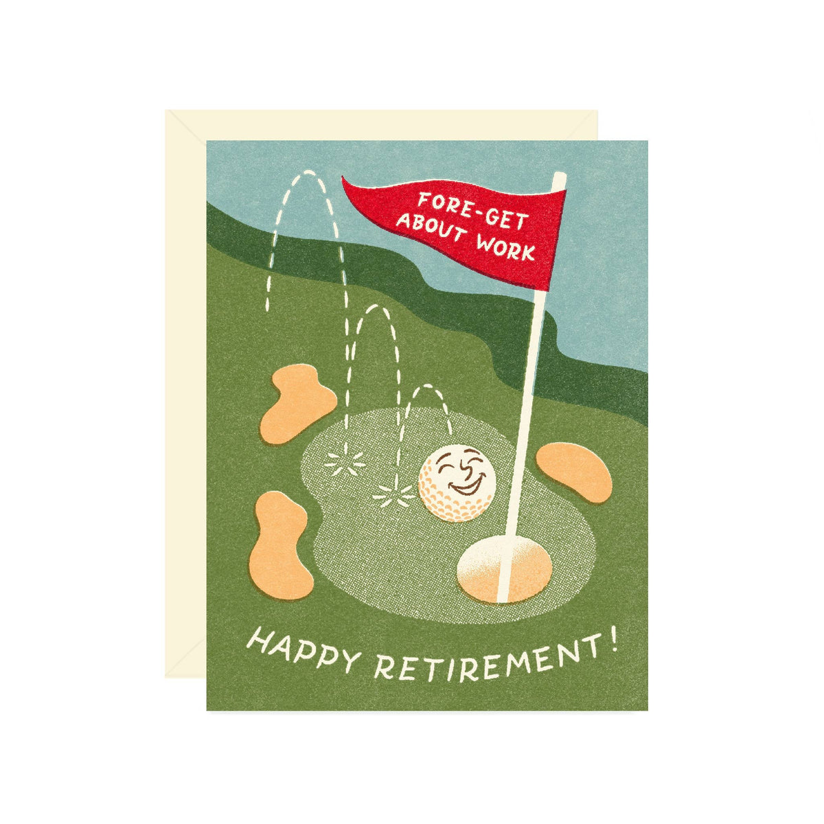 Golf Retirement Card