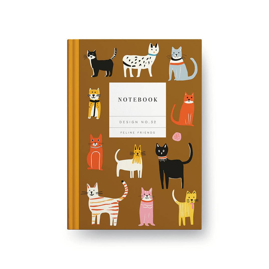 Feline Friends Hardcover Notebook