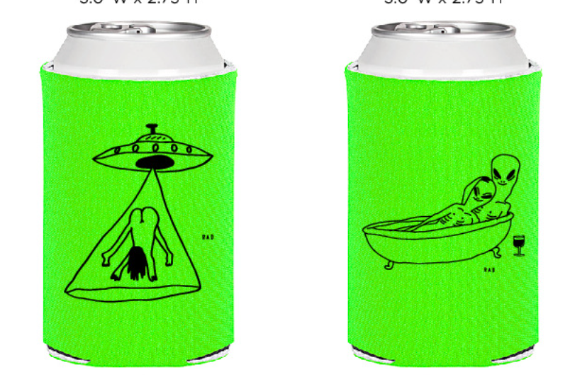 Aliens in the Tub Koozie