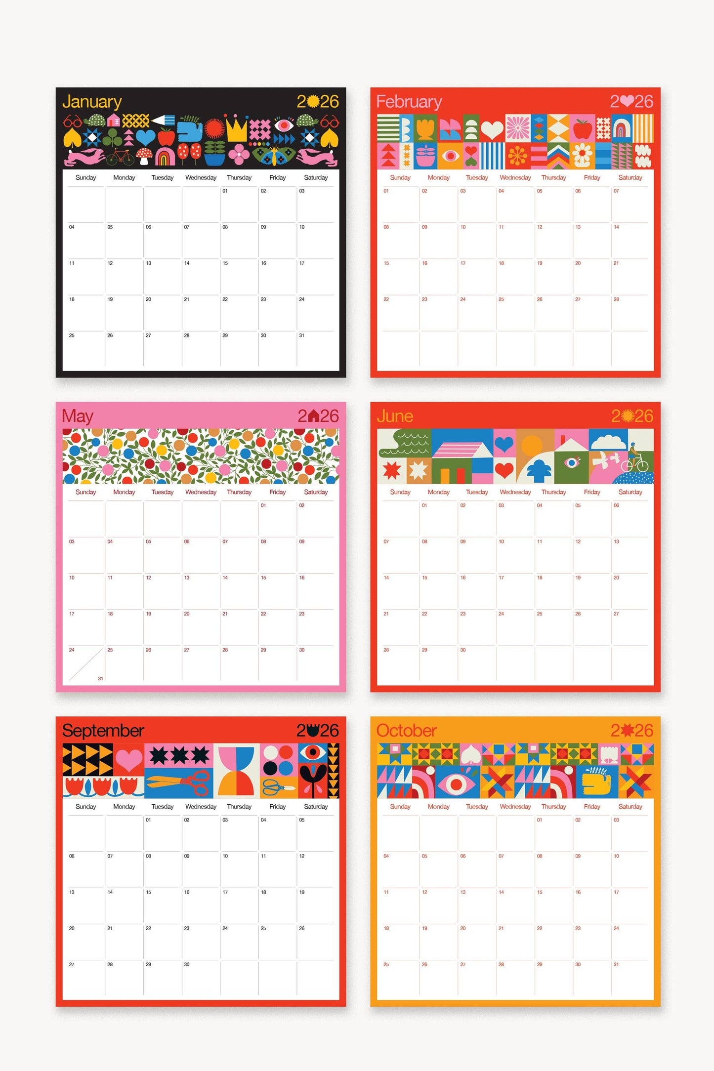 2026 Magnetic Calendar