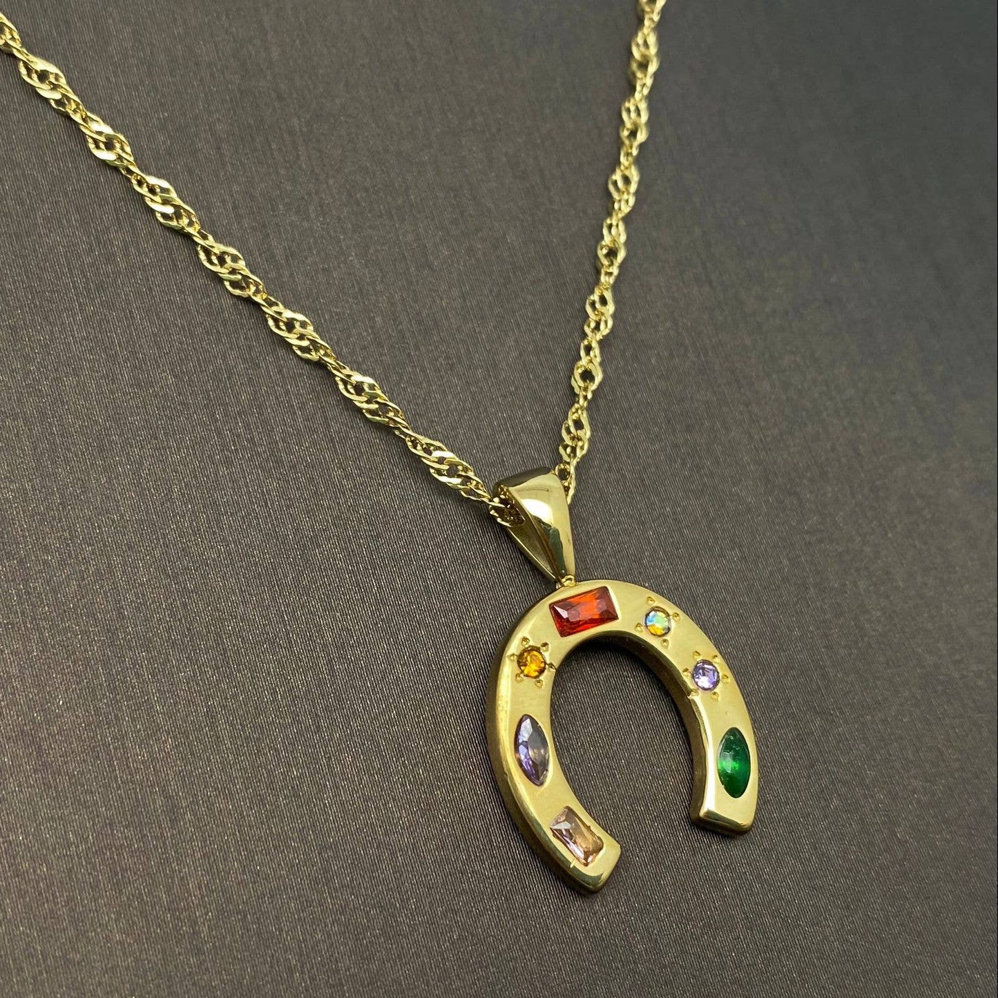 Horseshoe Charm Necklace