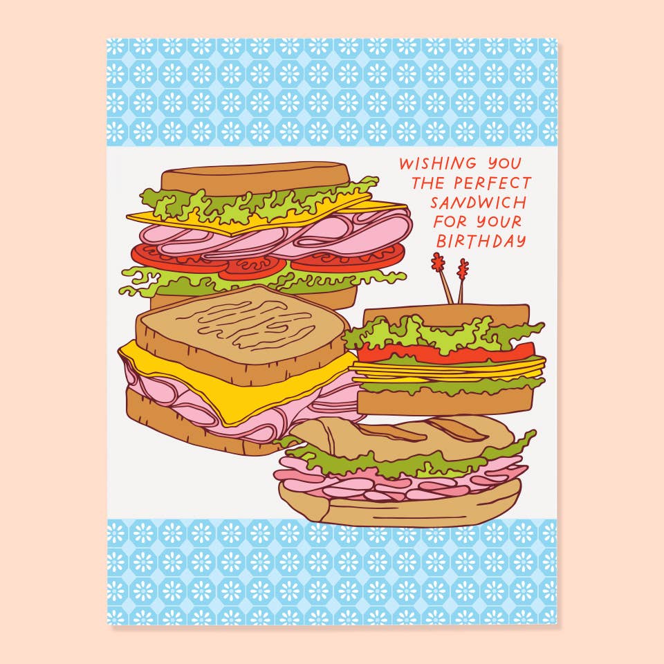 Sandwich Birthday Card