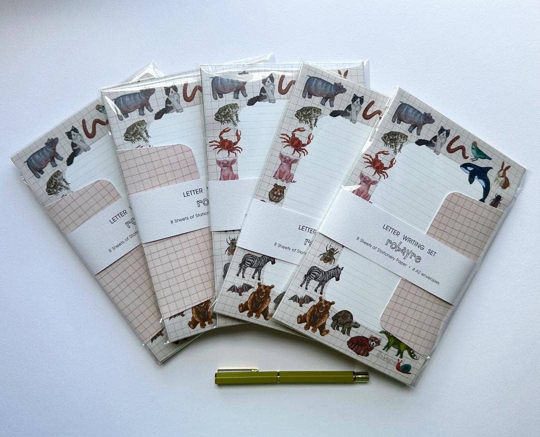 Animal Illustration Stationery Set
