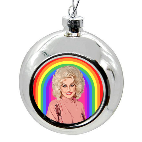 Silver Rainbow Dolly Ornament