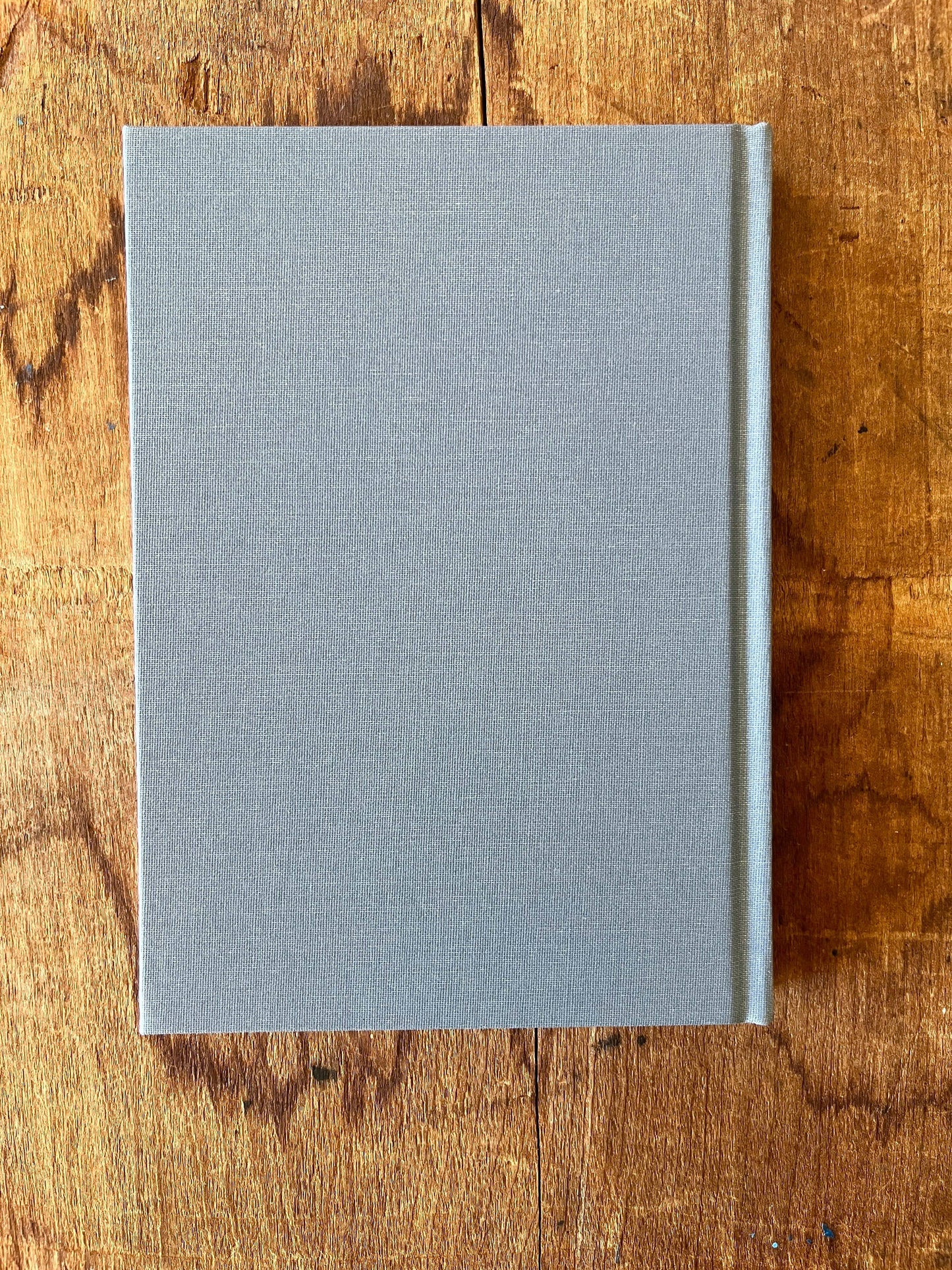 Denim Blue Foil Stamped Linen Journal