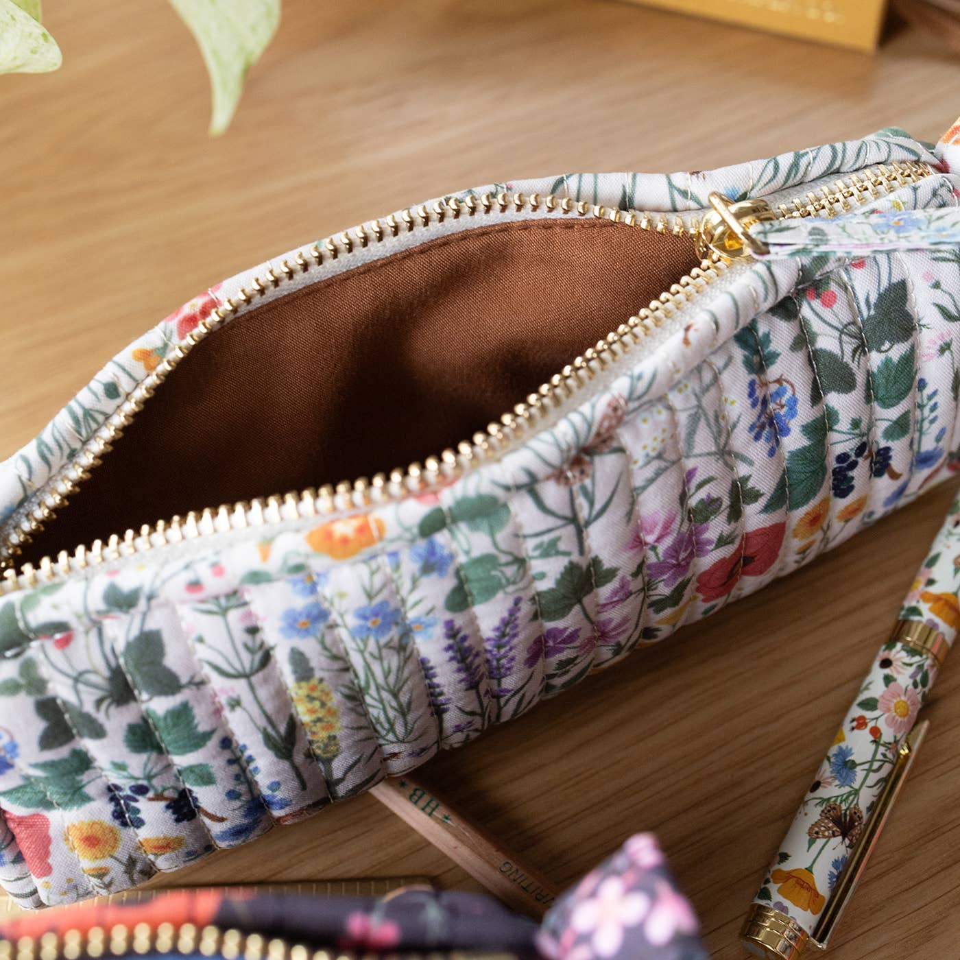 Botanist Quilted Pencil Pouch