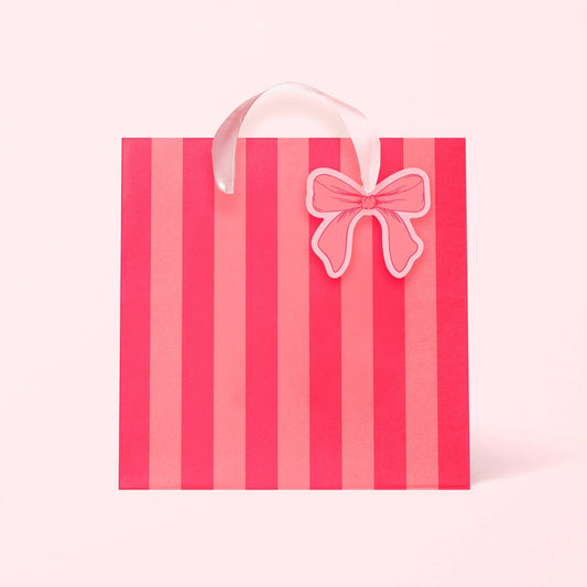 Bow and Stripes Gift Bag