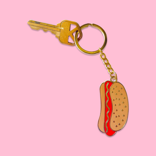 Hot Dog Keychain