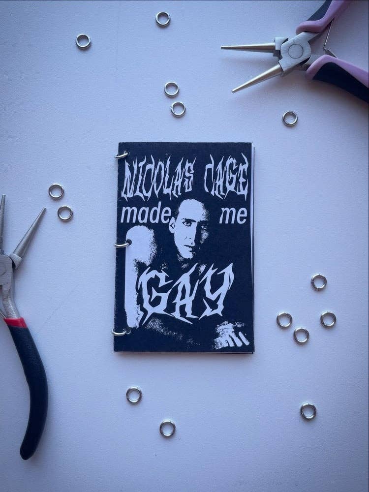 Nicolas Cage Made Me Gay Mini Zine