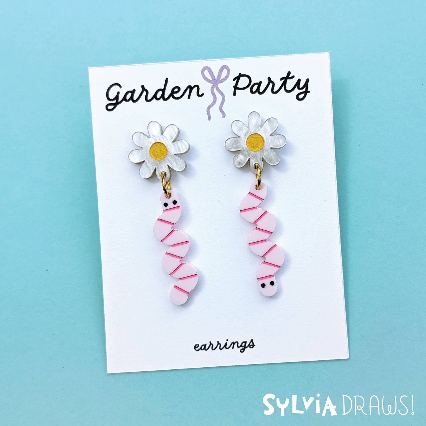 Garden Party Worm Earrings