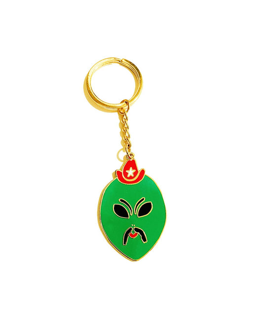 Cowboy Alien Keychain
