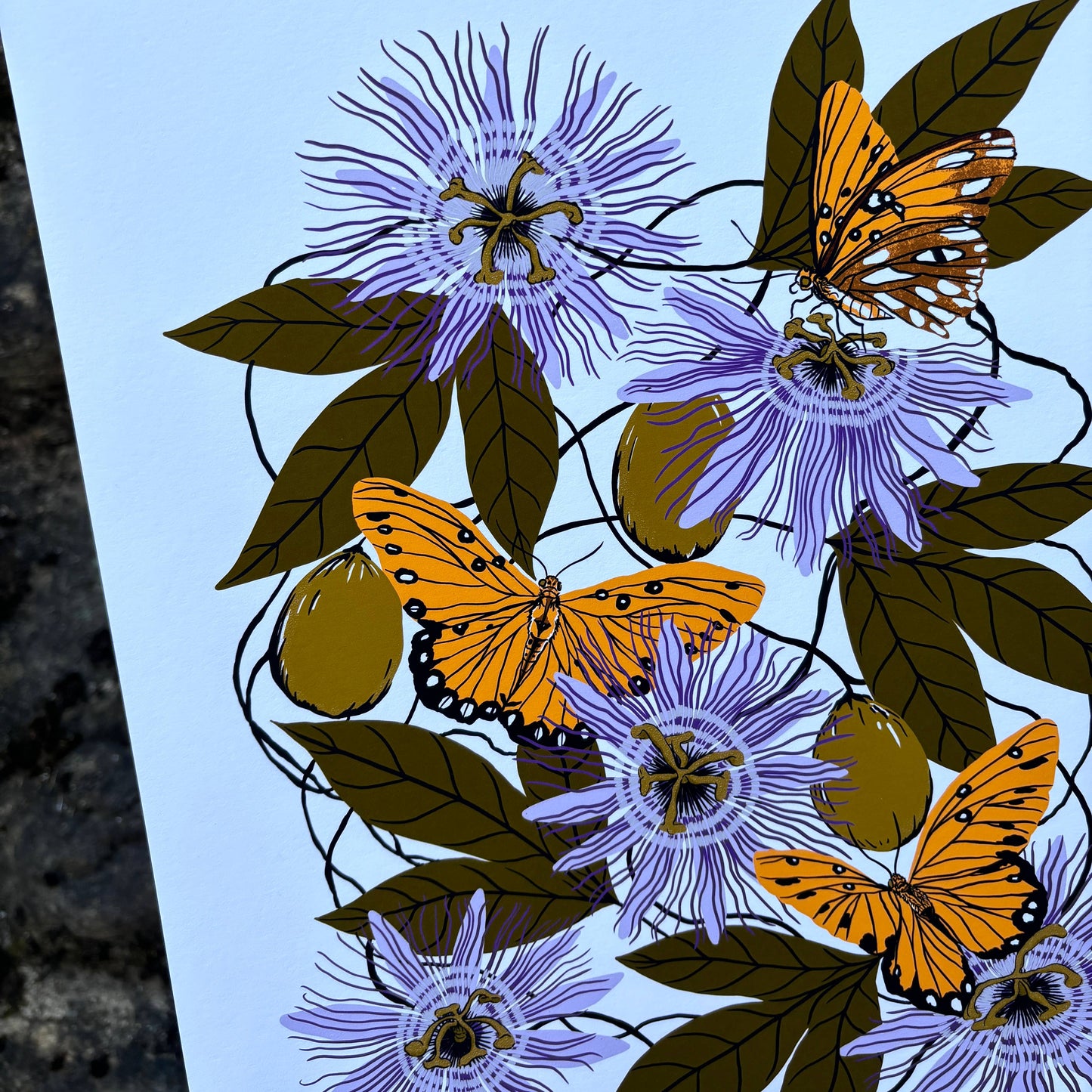Passionflower print