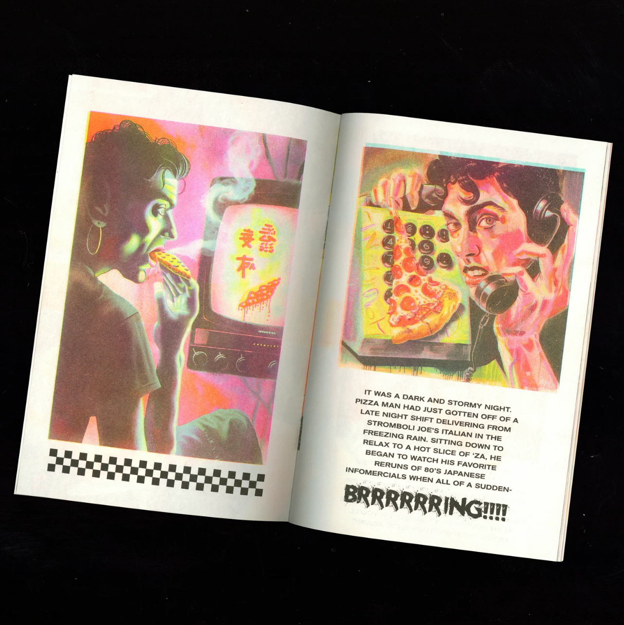 Pizza Man Risograph Zine