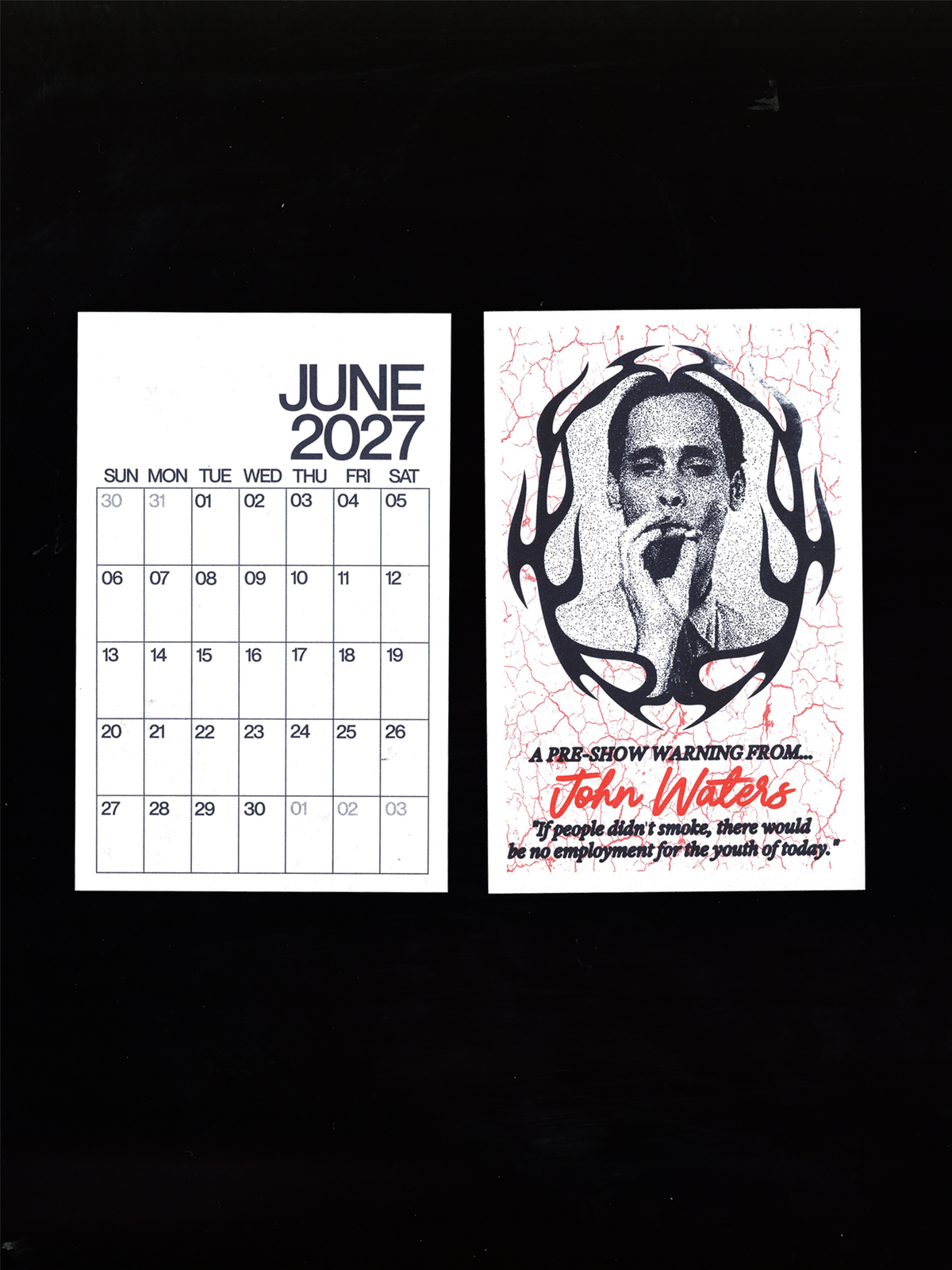2027 Pope of Trash Risograph Wall Calendar