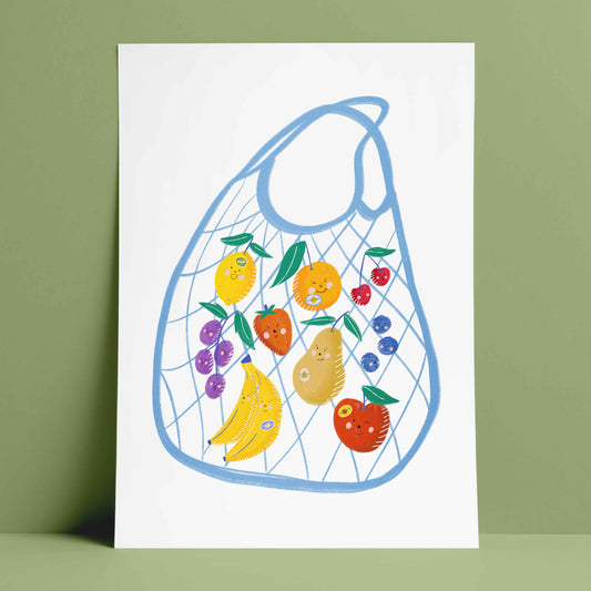 Friendly Fruits print