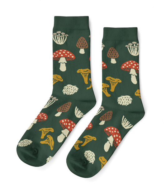 Forest Fungi Small Crew Socks