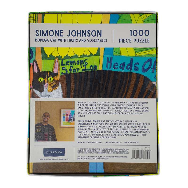 Bodega Cat with Fruits and Vegetables Puzzle