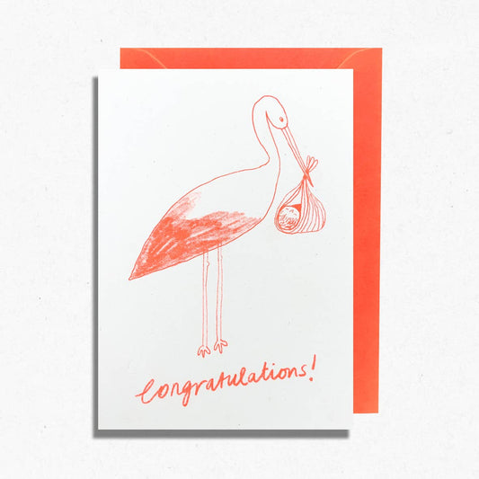 Stork New Baby card