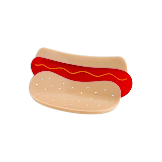 Hot Dog Mini Hair Claw