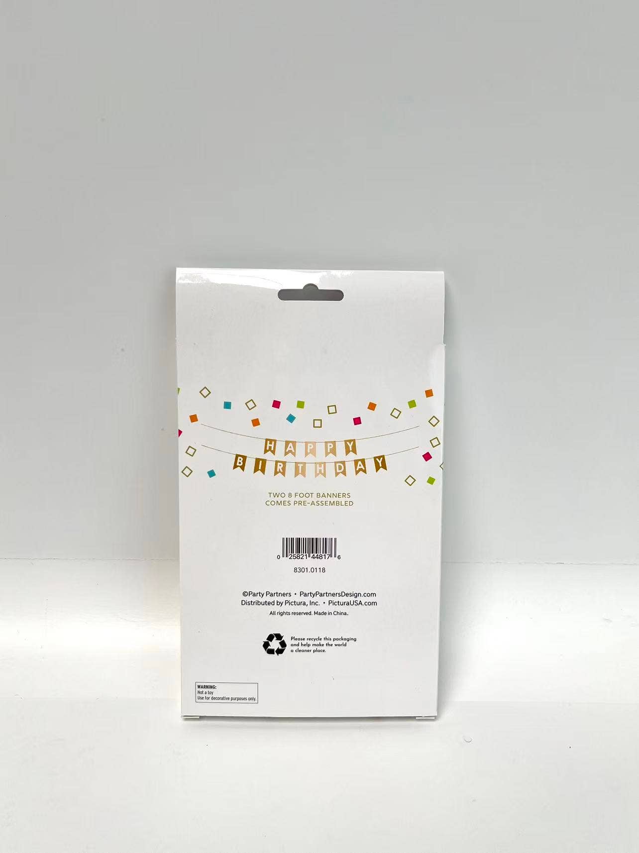 Foil Birthday Gold Banner